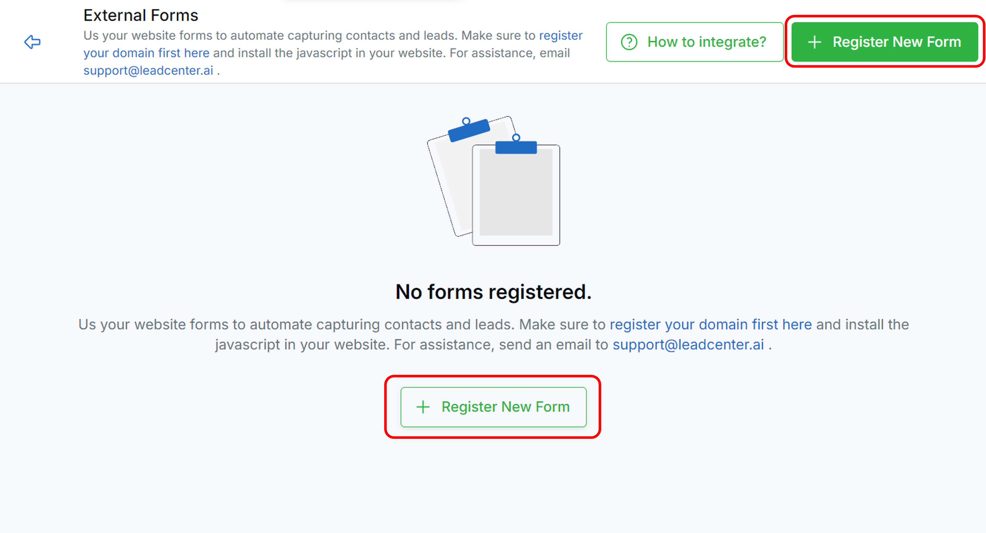 Configuring External Forms Figure 19