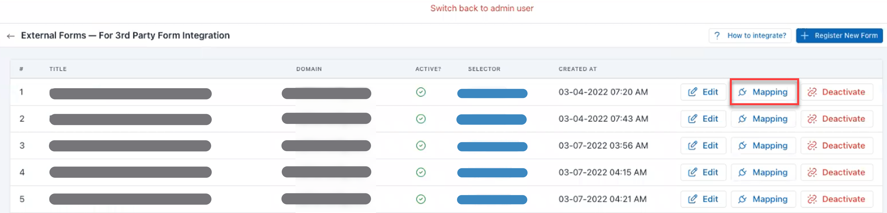 Configuring External Forms Figure 26